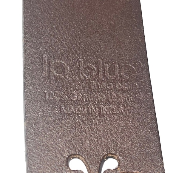 Linea Pelle Leather Belt with Turquoise Sz OS - Picture 7 of 9